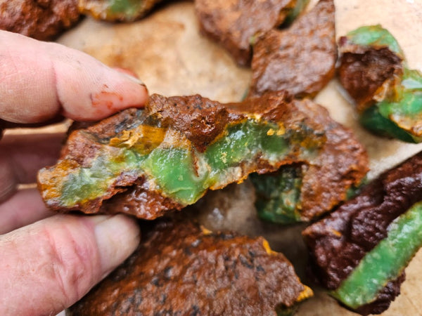 Chrysoprase rough.  CHR 213