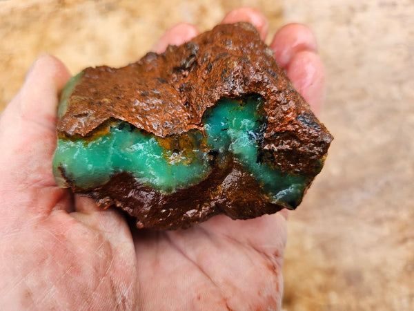 Chrysoprase rough.  CHR 214