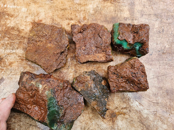 Chrysoprase rough.  CHR 214