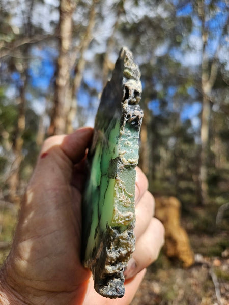 Polished  Chrysoprase slab  CH501