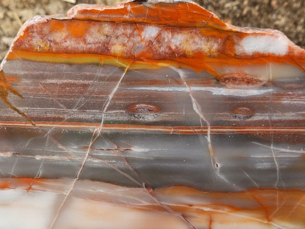 Polished Marble Bar Chert  slab MB126