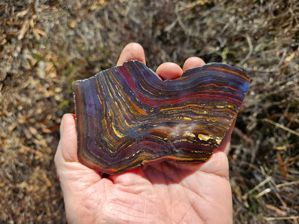 Polished Tiger Iron slab TI402