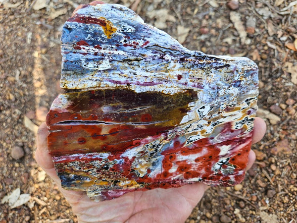 Polished Killaloe Opal slab KO137