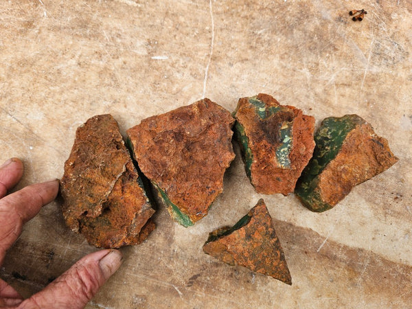 Chrysoprase rough.  CHR 215