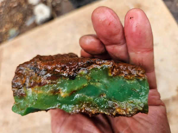 Chrysoprase rough.  CHR 215