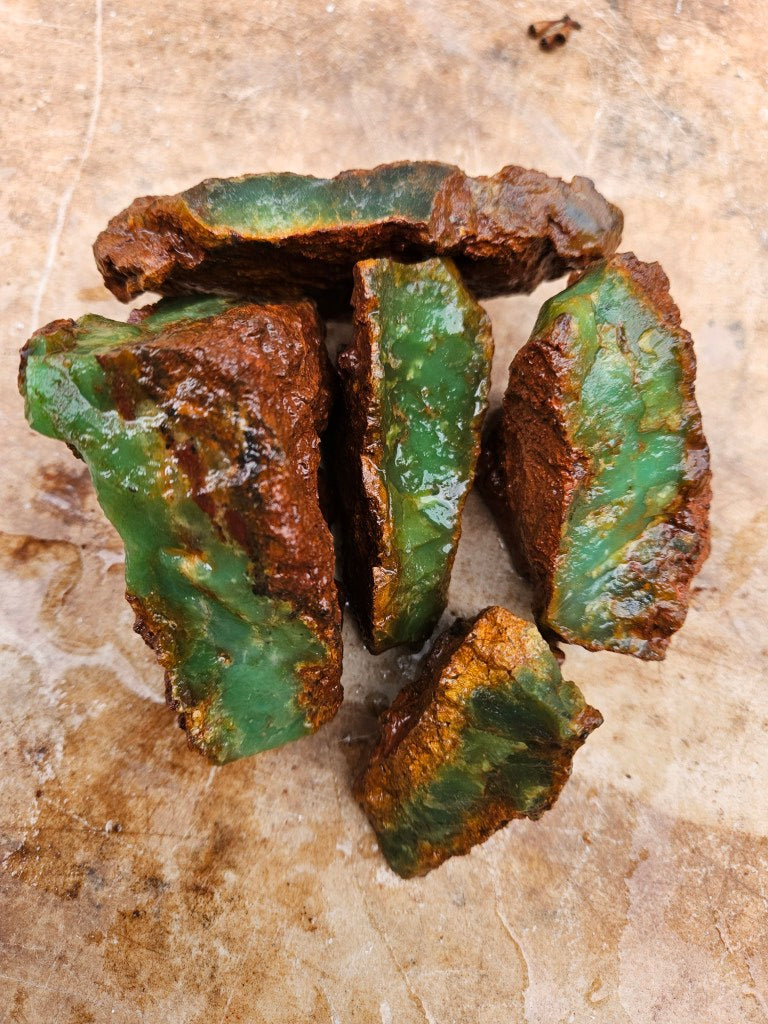 Chrysoprase rough.  CHR 215