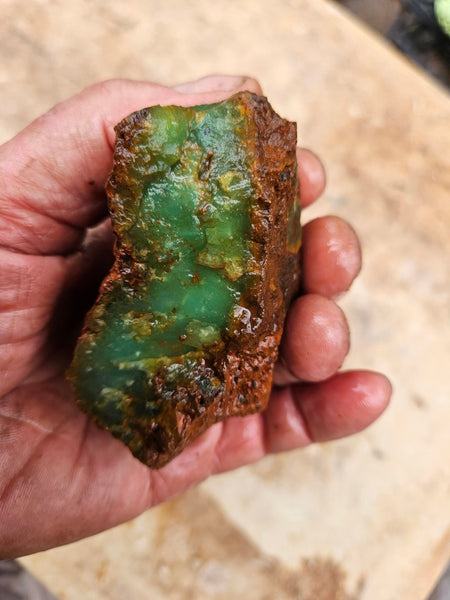 Chrysoprase rough.  CHR 215