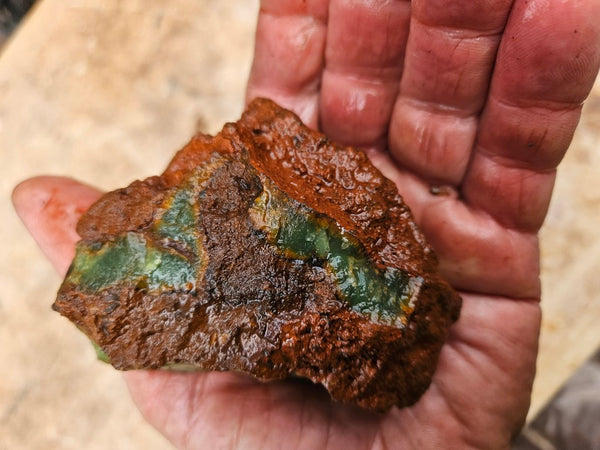 Chrysoprase rough.  CHR 215