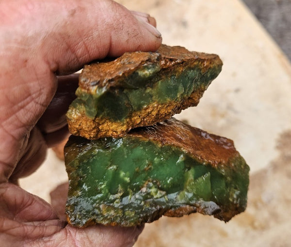 Chrysoprase rough.  CHR 215