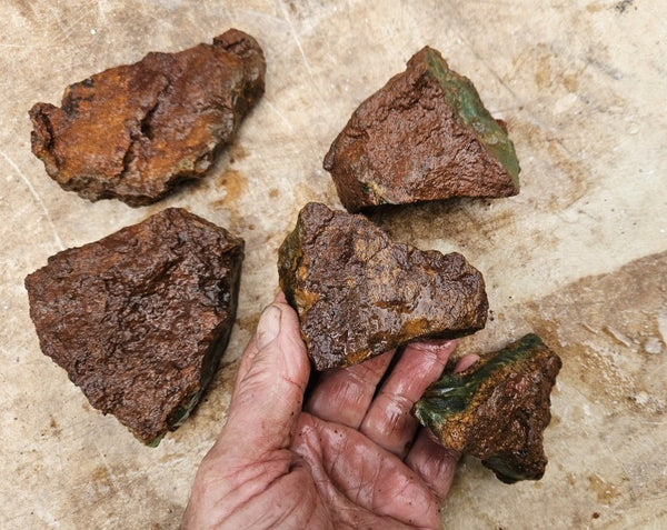 Chrysoprase rough.  CHR 215