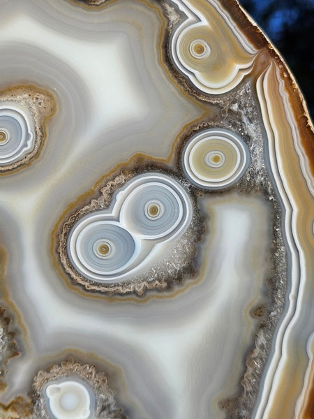 Polished Brazilian Agate slab . BA119