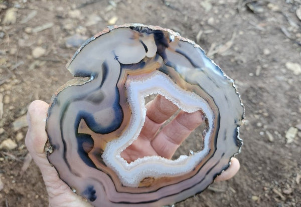 Polished Brazilian Agate slab . BA121