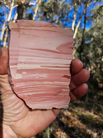 Polished Pink Opal  slab POP213