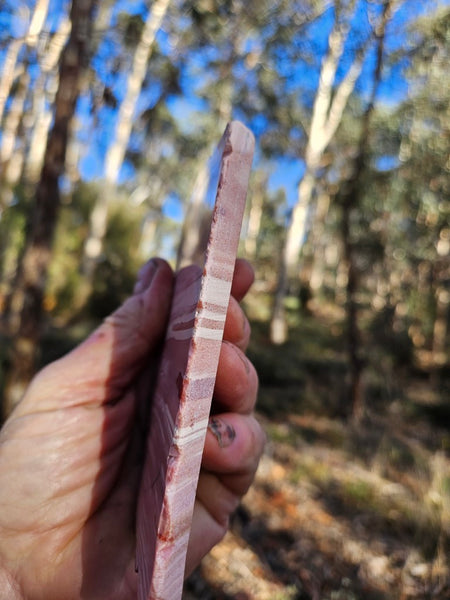 Polished Pink Opal  slab POP213