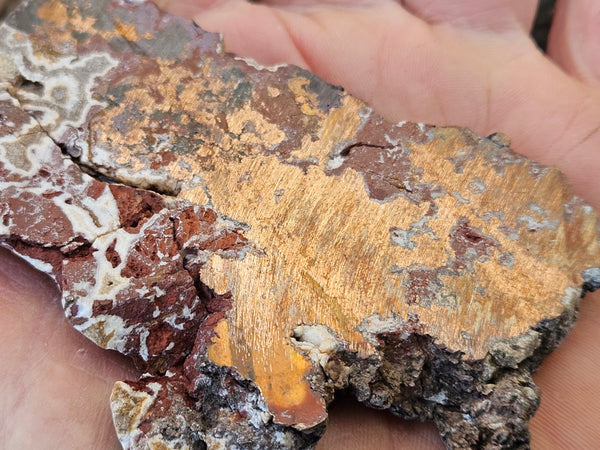 Polished De Grussa copper ore slab CO152