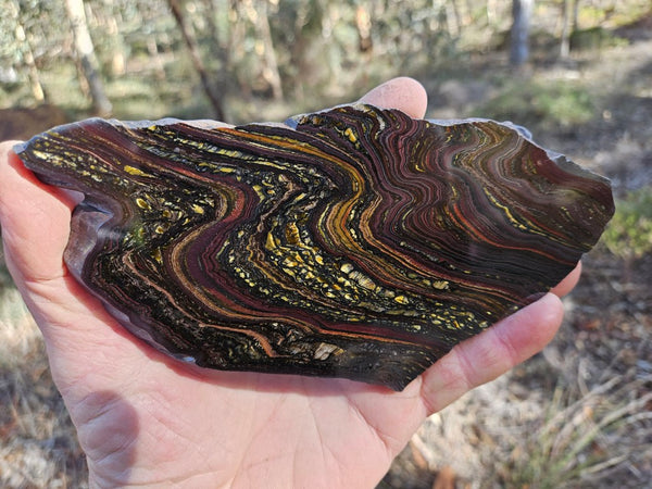 Polished Tiger Iron slab TI404