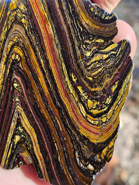 Polished Tiger Iron slab TI405