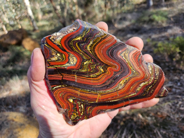 Polished Tiger Iron slab TI406