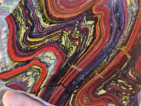 Polished Tiger Iron slab TI406