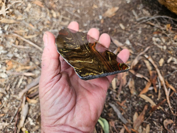 Polished Tiger Iron slab TI212
