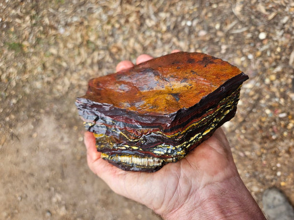 Tiger Iron rough rock TIR191