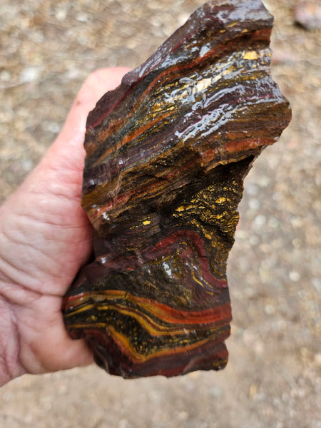 Tiger Iron rough rock TIR189