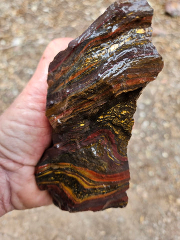 Tiger Iron rough rock TIR189