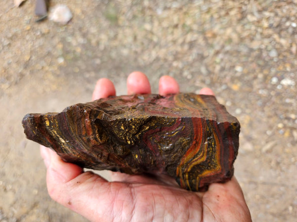 Tiger Iron rough rock TIR189