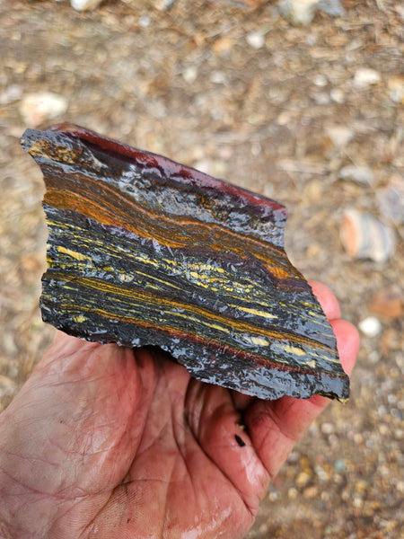 Tiger Iron rough rock TIR187