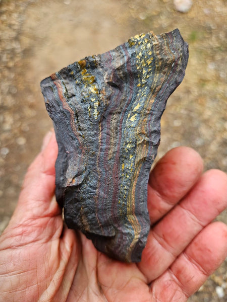 Tiger Iron rough rock TIR186