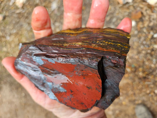 Tiger Iron rough rock TIR186
