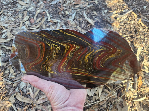 Polished Tiger Iron slab TI407