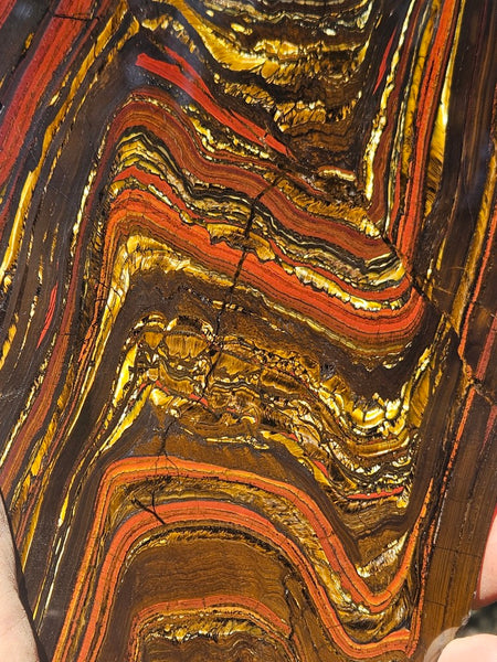 Polished Tiger Iron slab TI407