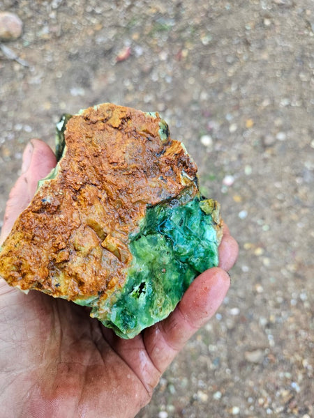 Rough Chrome Chalcedony CCR178