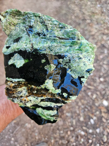 Rough Chrome Chalcedony CCR179