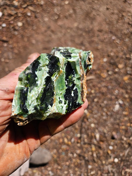 Rough Chrome Chalcedony CCR180