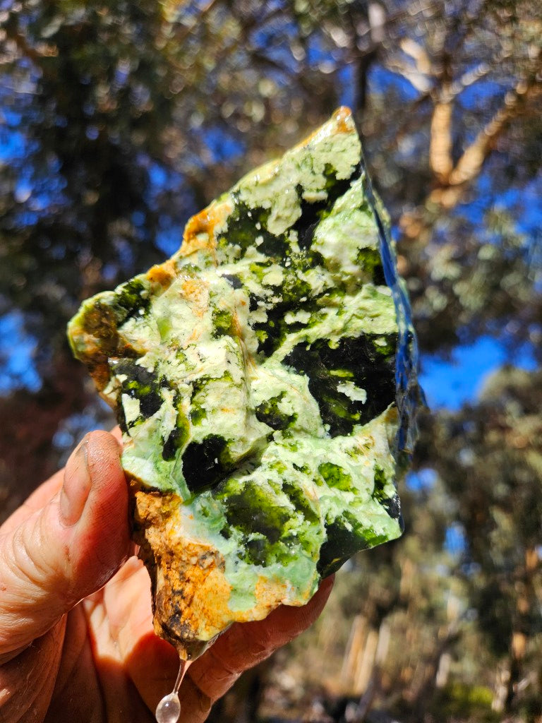Rough Chrome Chalcedony CCR180