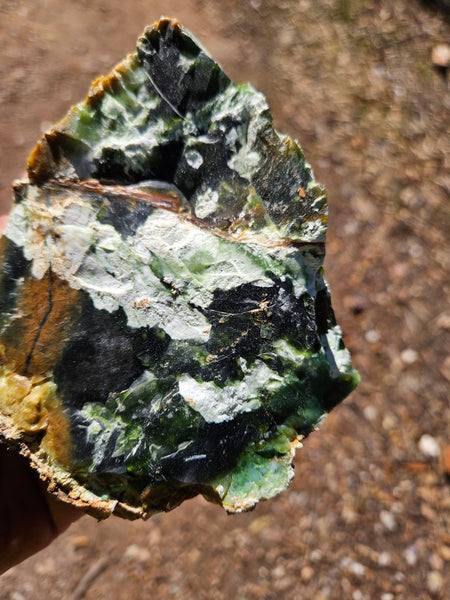 Rough Chrome Chalcedony CCR181