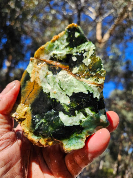 Rough Chrome Chalcedony CCR181