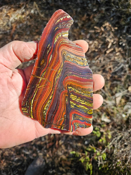 Polished Tiger Iron slab TI408