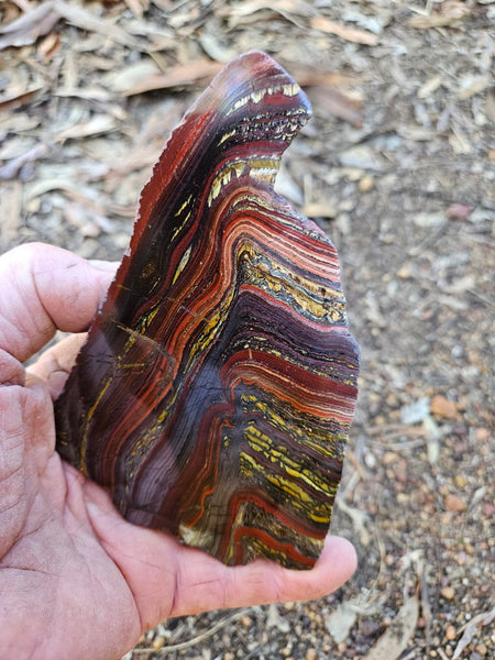 Polished Tiger Iron slab TI408