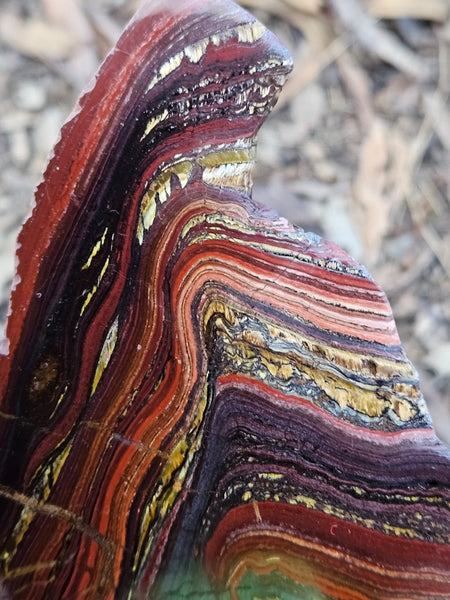 Polished Tiger Iron slab TI408
