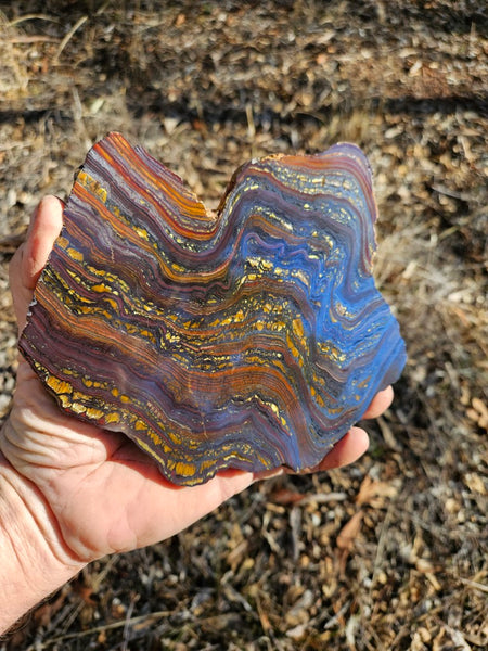 Polished Tiger Iron slab TI409