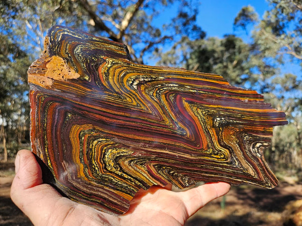 Polished Tiger Iron slab TI410