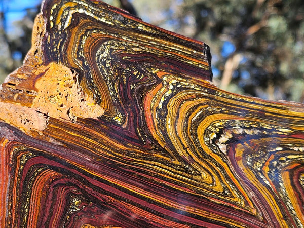 Polished Tiger Iron slab TI410