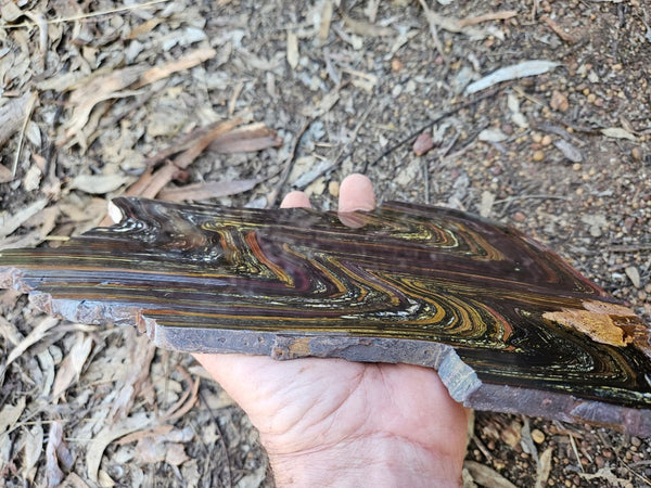 Polished Tiger Iron slab TI410
