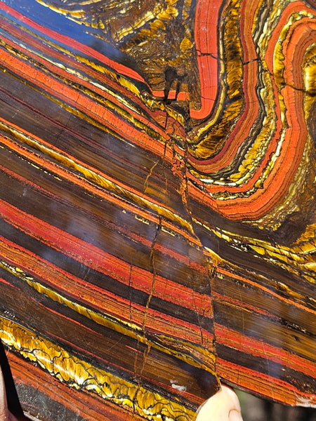 Polished Tiger Iron slab TI413