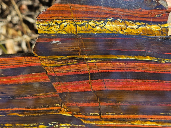 Polished Tiger Iron slab TI413