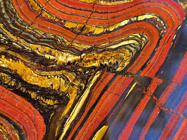 Polished Tiger Iron slab TI413