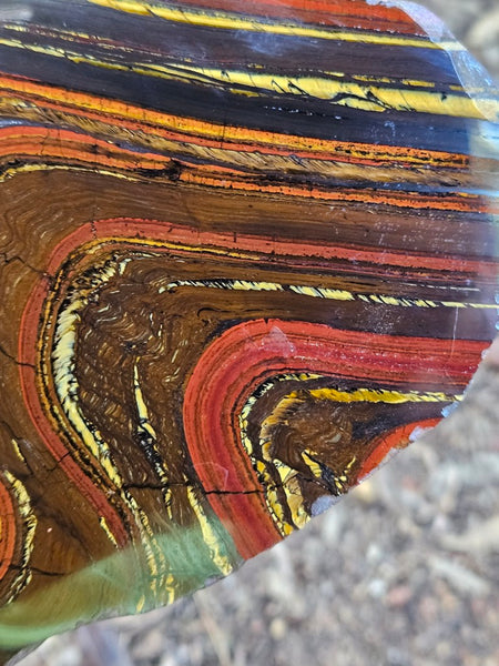 Polished Tiger Iron slab TI413